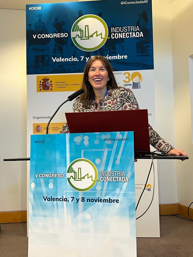 Margarita de Gregorio en el V Congreso de Industria Conectada
