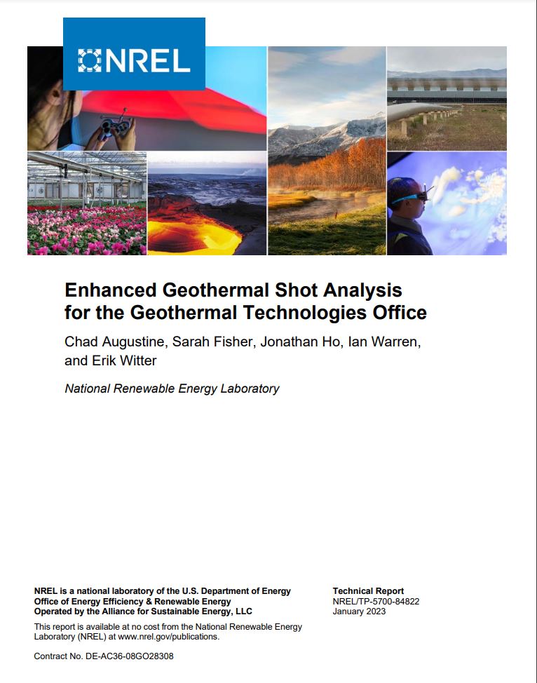 Enhanced Geothermal Shot™ Analysis for the Geothermal Technologies Office Report