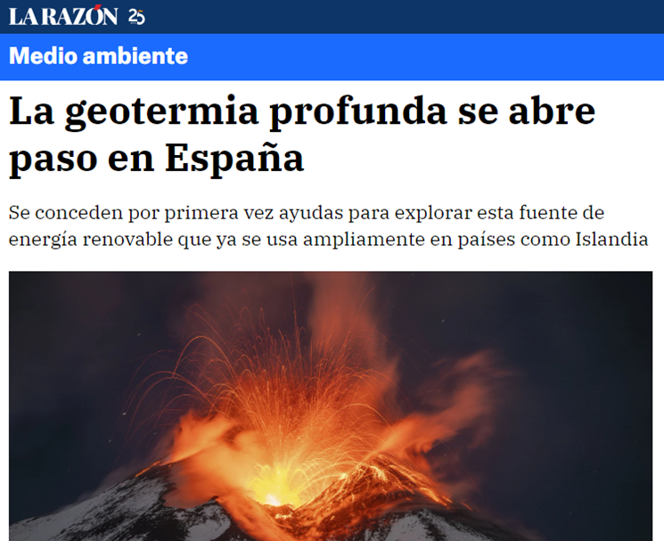 Margarita de Gregorio: «Lo interesante de la geotermia es que para producir electricidad puede estar disponible siempre, es gestionable»